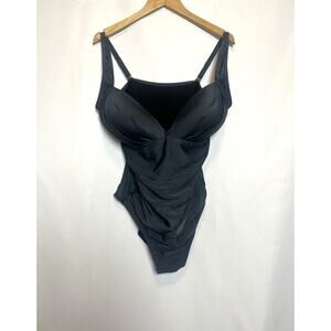 Swimsuits for All Ruched Front One Piece Swimsuit SIZE 20W